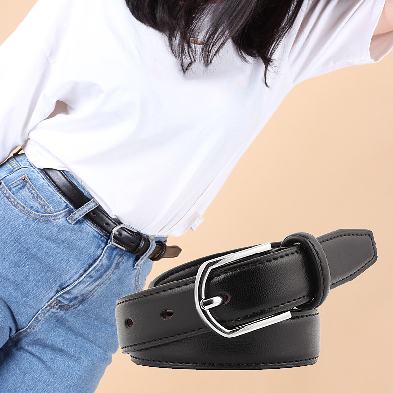 Fashion Belt Leather Belts For Women Black White F..